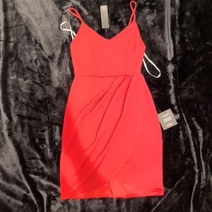 Lulus spaghetti strap mini dress. Red. Size small. New with tags.